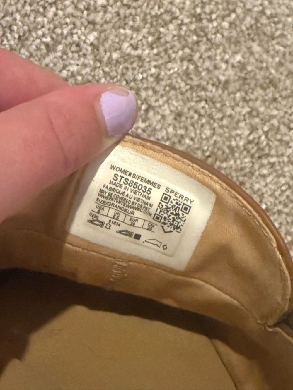 Sperry Women’s Tan Leather Slip-On Mules - Picture 4 of 4